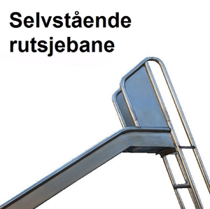 Flot kvalitets rutsjebane med egen stige, sikkerheds øre og langt udløb